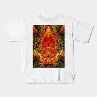 Black Orchid Flame of Inner Beauty Kids T-Shirt